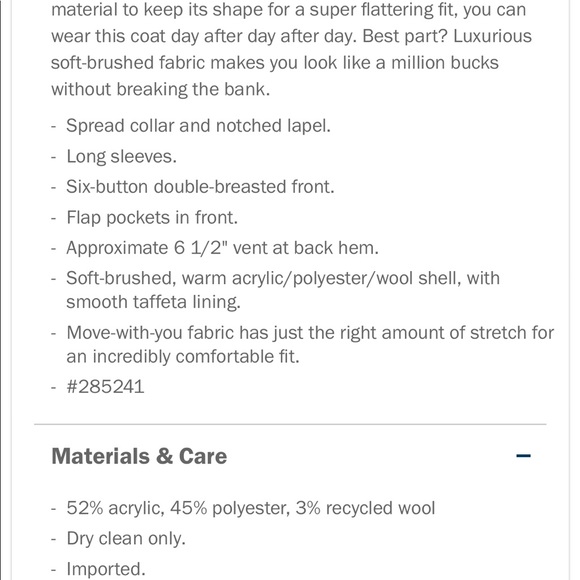 Soft Brushed Peacoat - Picture 4 of 4